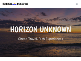 'horizonunknown.com' screenshot