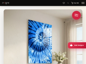 Insigneart homepage screenshot
