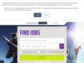 'gamesjobsdirect.com' screenshot