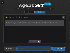 AgentGPT - Deploy Autonomous AI Agents with AgentGPT's Innovative Tool