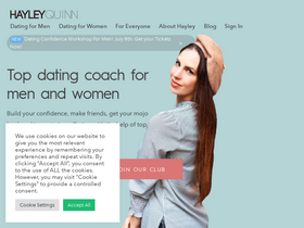 'hayleyquinn.com' screenshot