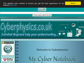 'cyberphysics.co.uk' screenshot