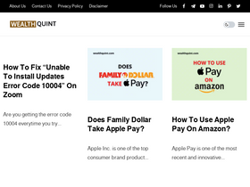 'wealthquint.com' screenshot