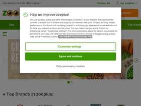 'zooplus.ie' screenshot
