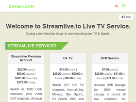 'streamlive.to' screenshot