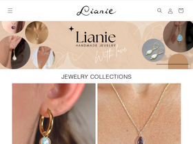 lianiejewelry.com homepage screenshot