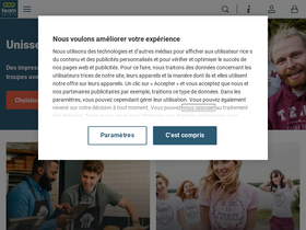 'teamshirts.fr' screenshot