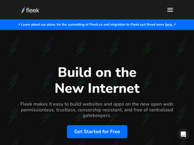 'fleek.co' screenshot