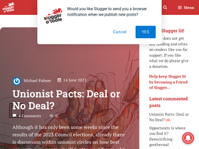 'sluggerotoole.com' screenshot