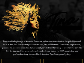 'tinathemusical.com' screenshot