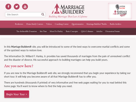 'marriagebuilders.com' screenshot