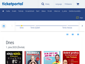 'ticketportal.sk' screenshot