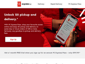 'pcexpress.ca' screenshot