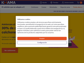 KHAMA homepage screenshot