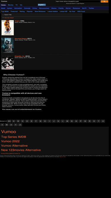 vumoo.123movies.online Competitors Top Sites Like vumoo.123movies.online Similarweb