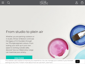 'winsornewton.com' screenshot