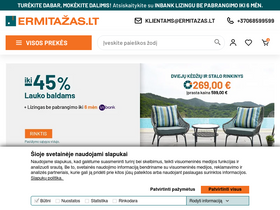 'ermitazas.lt' screenshot