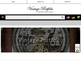 'vintage-portfolio.com' screenshot