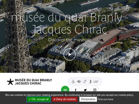'quaibranly.fr' screenshot