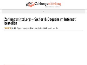 'zahlungsmittel.org' screenshot