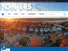 'yonkersny.gov' screenshot