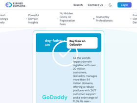 Dog Father homepage screenshot