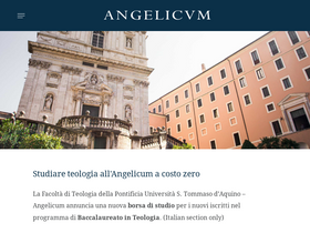'angelicum.it' screenshot