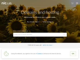 'nic.ua' screenshot