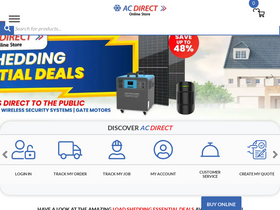 'acdirect.co.za' screenshot