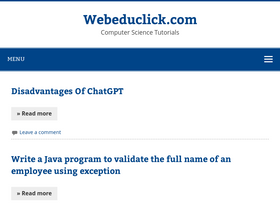 'webeduclick.com' screenshot
