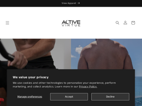 activevirtue.com homepage screenshot