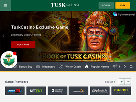 'tuskcasino.com' screenshot