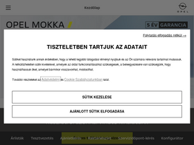 'opel.hu' screenshot