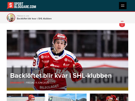 'sportbloggare.com' screenshot