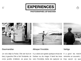 experiences-photos.com homepage screenshot