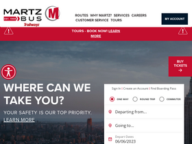 'martzbus.com' screenshot