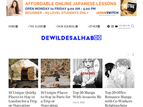 'dewildesalhab.com' screenshot