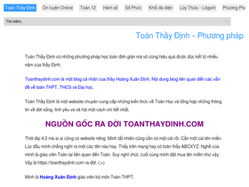 'toanthaydinh.com' screenshot