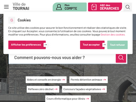 'tournai.be' screenshot