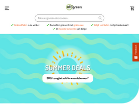 'ohgreen.be' screenshot
