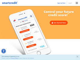'smartcredit.com' screenshot