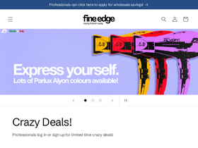 fineedgesupply.com homepage screenshot