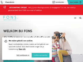 'fons.be' screenshot