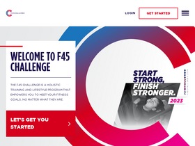 'f45challenge.com' screenshot