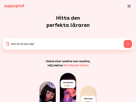 'superprof.se' screenshot