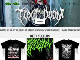 toxicdoomstudios.com homepage screenshot