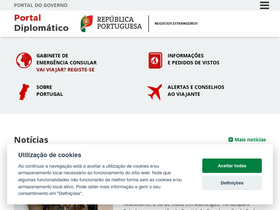 'pretoria.embaixadaportugal.mne.gov.pt' screenshot