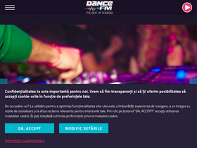 'dancefm.ro' screenshot