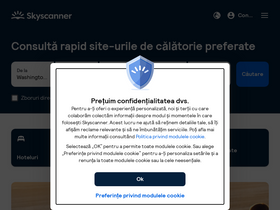 'skyscanner.ro' screenshot