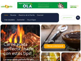 'saboryestilo.com.mx' screenshot